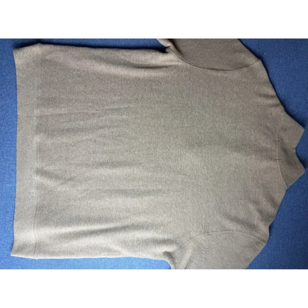 Banana Republic Mens XXL Tan Heather Quarter Zip Pullover Sweater 1799236 F24